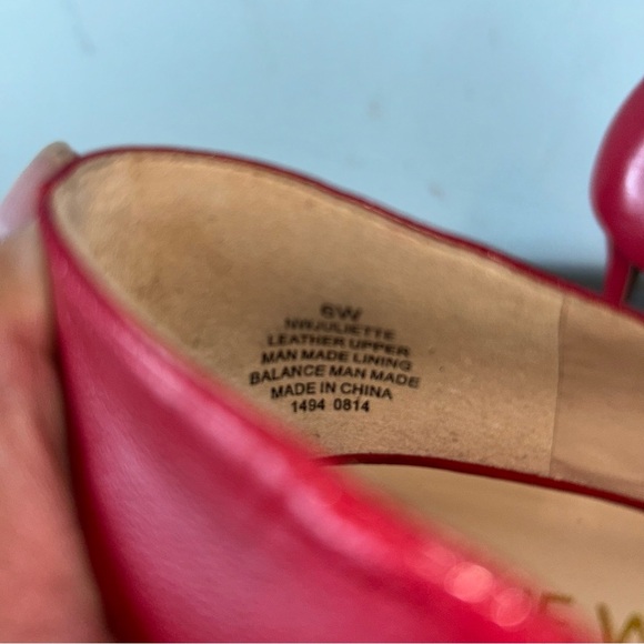 Ladies Nine West Red Patent Leather Stilettos - Picture 8 of 11